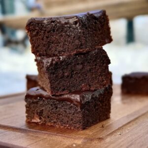 High-Protein Triple Chocolate Fudge Brownie
